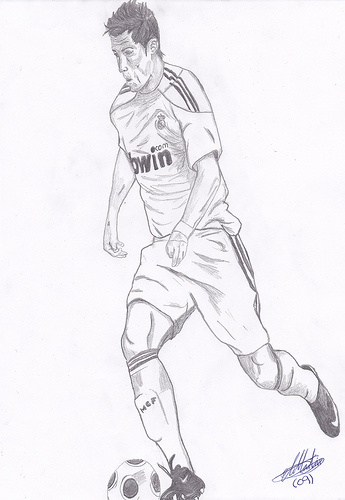 Dibujos a lápiz de jugadores de futbol | Dibujos a lapiz