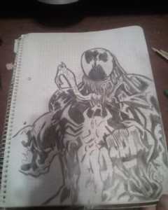 dibujos a lapiz de venom (1)