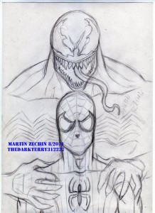 dibujos a lapiz de venom (10)