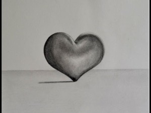 Dibujos a lápiz con corazones (4)