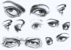 Dibujos a lápiz de ojos (10)