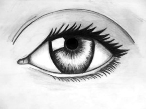 Dibujos a lápiz de ojos (4)