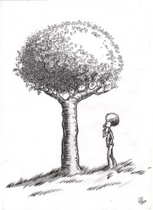 10 Bonitos dibujos a lápiz de árboles (5)