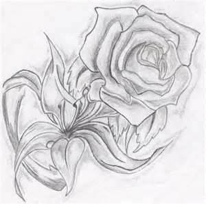 10 dibujos a lápiz de rosas para tatuajes (4)