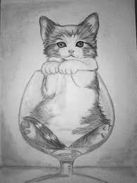 10 dibujos a lápiz de gatos (10)