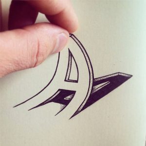 Cómo dibujar letras en 3D | Dibujos a lapiz