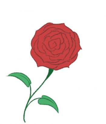 Cómo dibujar una rosa roja paso a paso